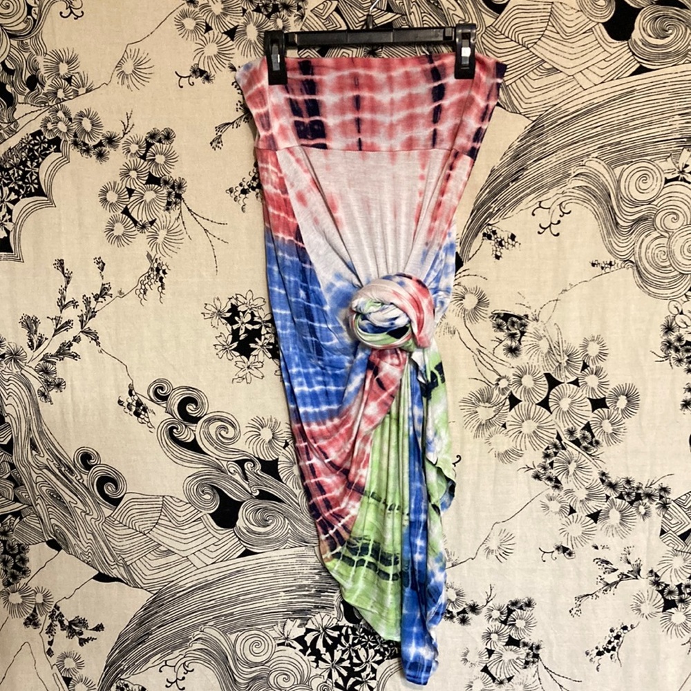 Leshop tie dye maxi skirt